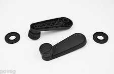 2x Fensterkurbel schwarz für